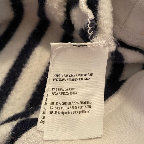 American Eagle Outfitters Navy and White Striped Hoodie - Picture 8 of 10